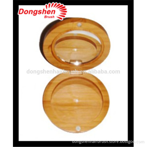 bamboo cosmetic packaging,bamboo compact,wholesale compact mirrors